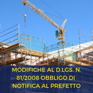 modifiche dlgs 81