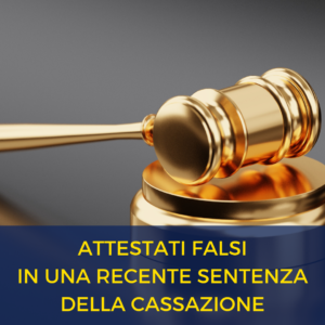 attestati falsi sentenza